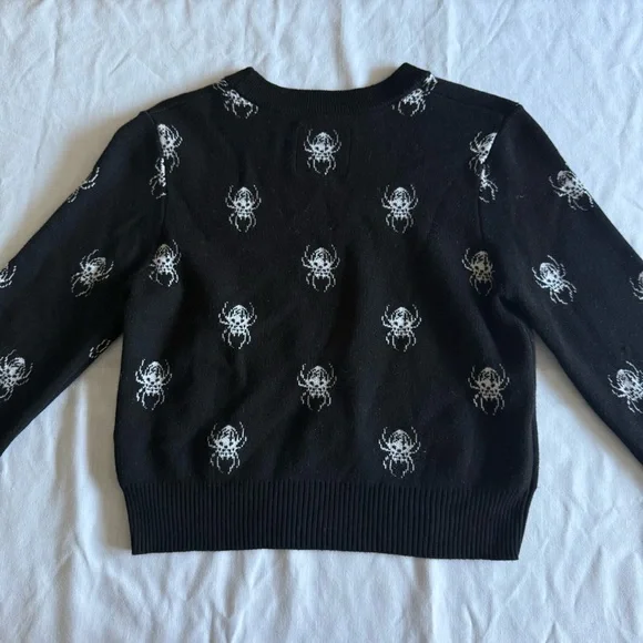 Lurking Class Sketchy Tank Black Spider Sweater Womens Small Grunge Punk Skater - Picture 6 of 12